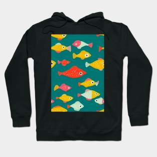 Fish pattern, a perfect gift for Anglers, Fisherman or any Nature Lover #6 Hoodie